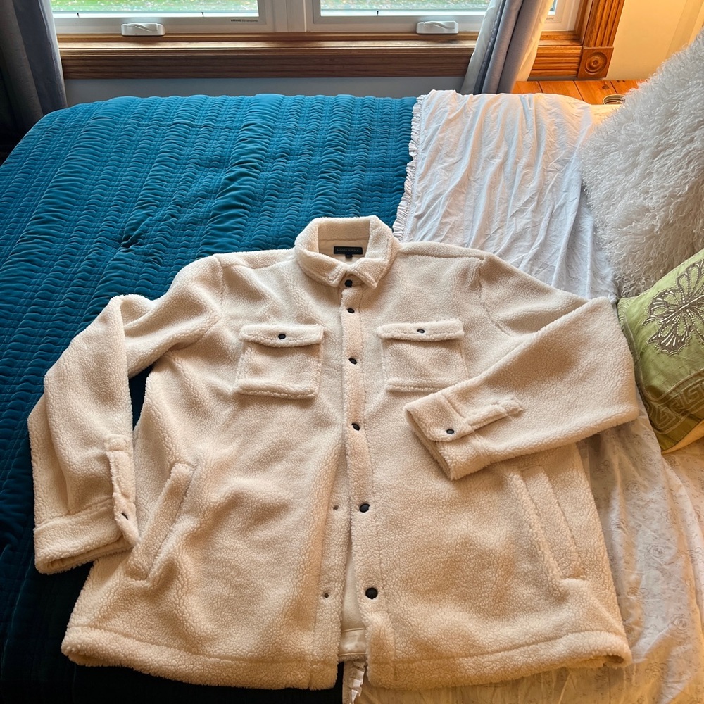 XXL Tall Faux Sherpa Teddy Bear Jacket!